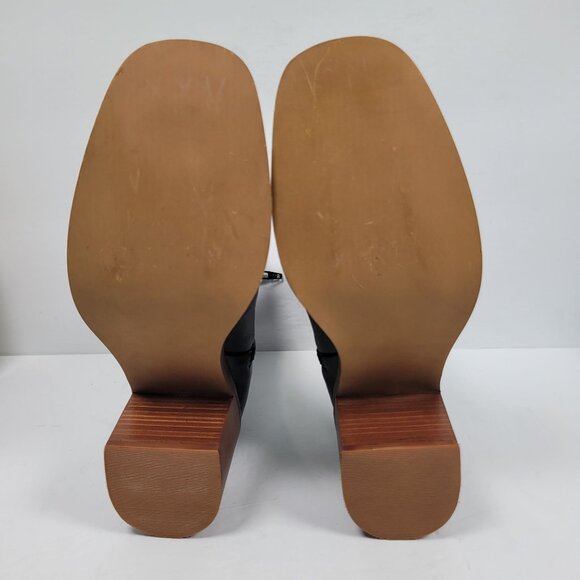 Patina Women's Black Leather Ankle Boots US Size 8 - Picture 10 of 11